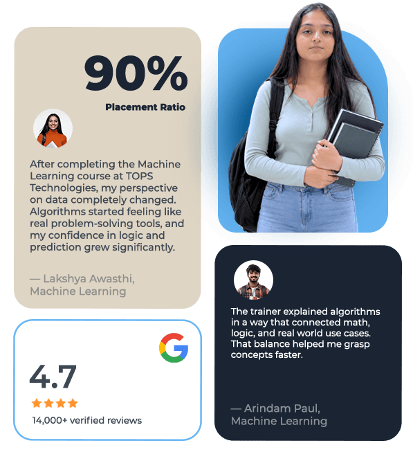 Machine Learning Course at TOPS — placement and ratings